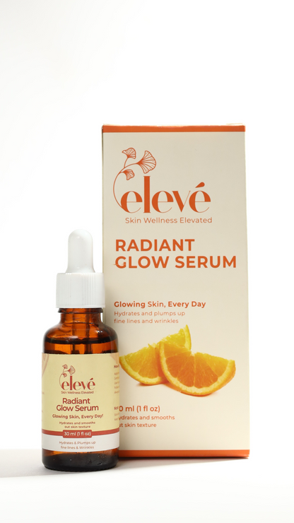 Eleve Radiant Glow Serum – Hydrating Vitamin C & Ferulic Acid for Bright Skin 30m